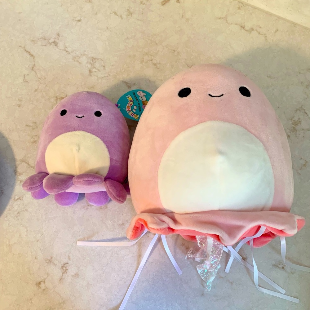 Jayda the jellyfish and violet the octopus